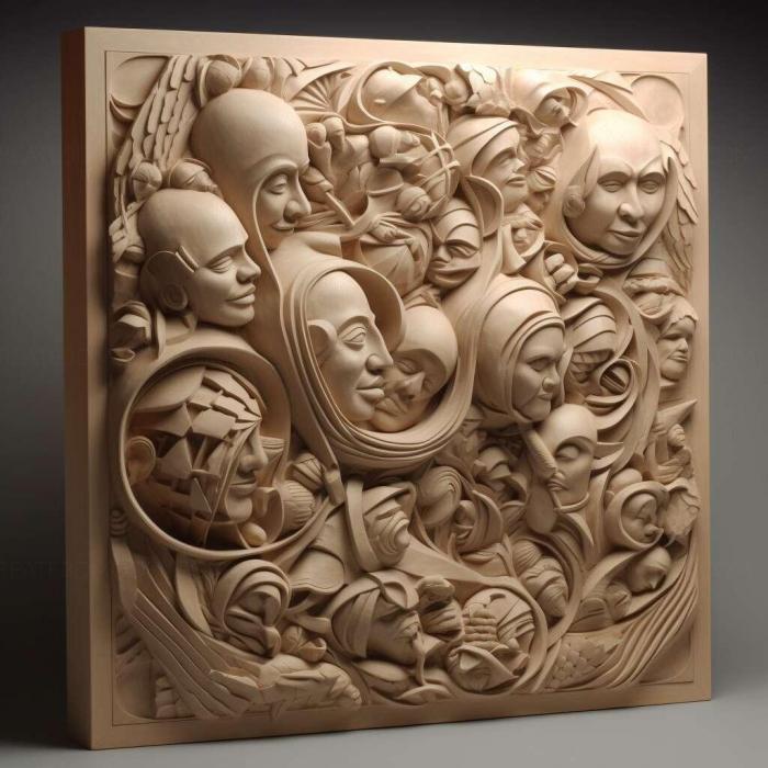 نموذج ثلاثي الأبعاد لآلة CNC 3D Art 